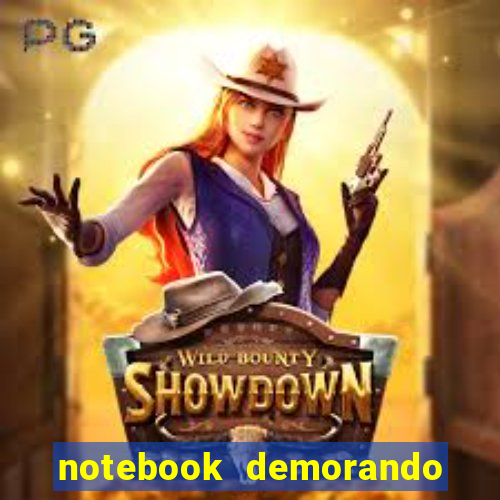 notebook demorando para ligar tela preta